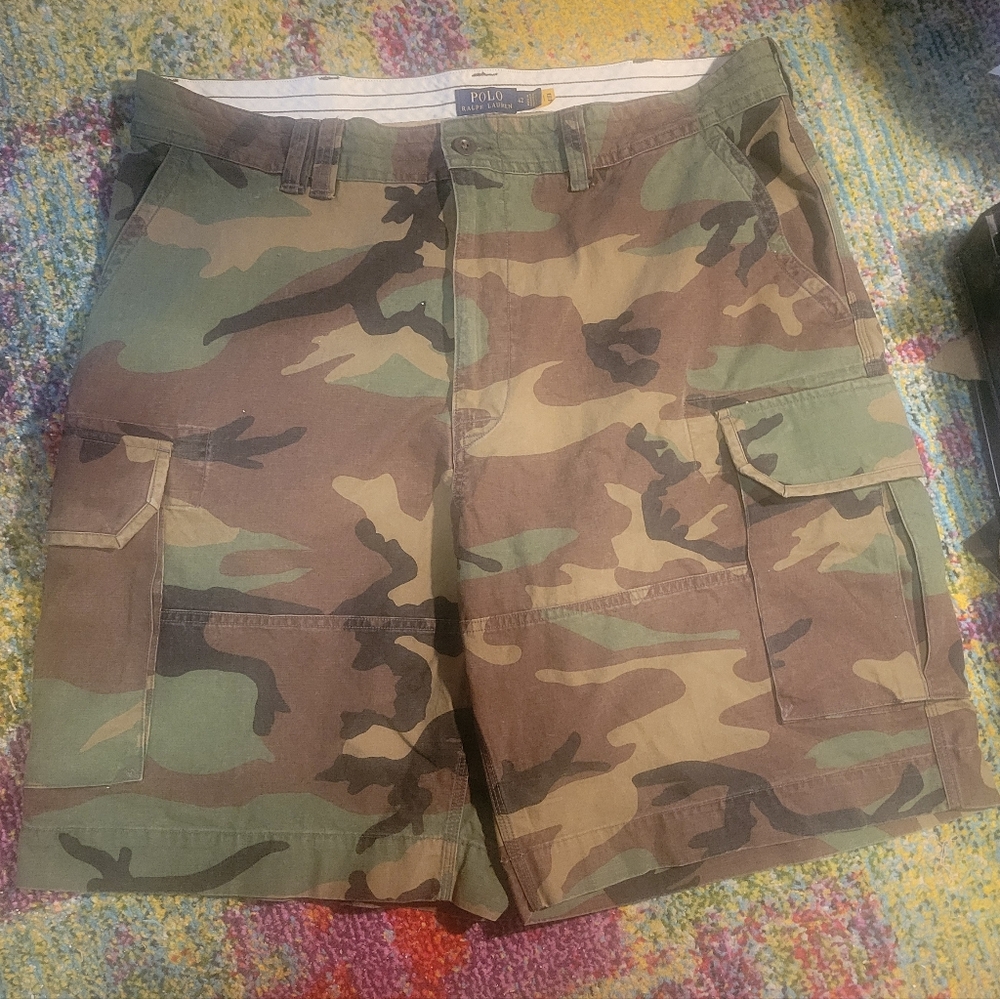 POLO Ralph Lauren Camo Cargo Shorts Size 42